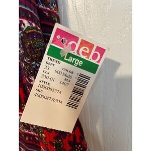 Maroon Long 90s Y2K NEW Deb Open Back Strappy‎ Flowy Maxi Dress Paisley L